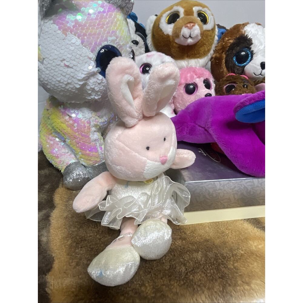MINT TY Beanie Boos Lot of 12 Plush Big Eyes Stuffed Animals - Picture 11 of 15